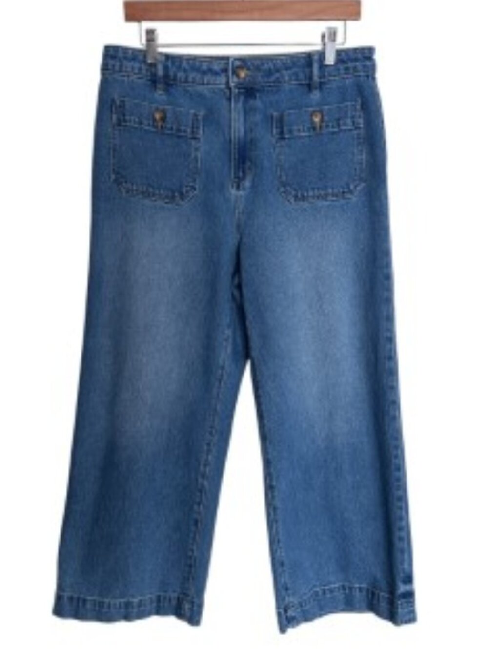 Loft The Palmer Wide Leg Jeans 30 - Picture 2 of 5